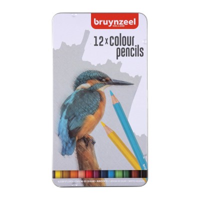 Bruynzeel Kingfisher Kuru Boya Kalem Seti 12 Renk