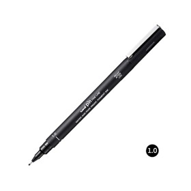 Uni Pin-200 Fine Line Akrilik Uçlu Kalem (1mm) Siyah