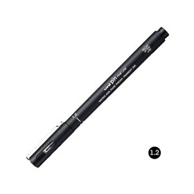 Uni Pin-200 Fine Line Akrilik Uçlu Kalem (1.2 mm) Siyah