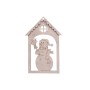 Yılbaşı Evi Kardan Adam 13x20cm Ahşap Obje