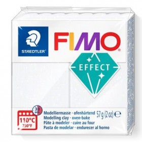 Staedtler Fimo Effect Polimer Kil 052 Beyaz (Simli)