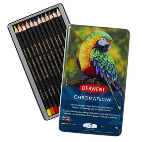 Derwent Chromaflow Özel Kuru Boya 12'li Metal Kutu Derwent Chromaflow Özel Kuru Boya 12'li Metal Kutu