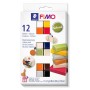Fimo Soft Polimer Kili (25 gr x 12) Seti Doğal Renkler