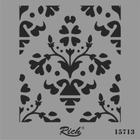 Rich Stencil Şablon 25x25cm 15713 Motif