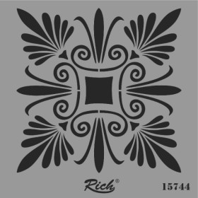 Rich Stencil Şablon 25x25cm 15744 Motif