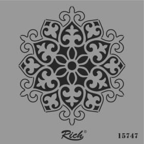 Rich Stencil Şablon 25x25cm 15747 Motif