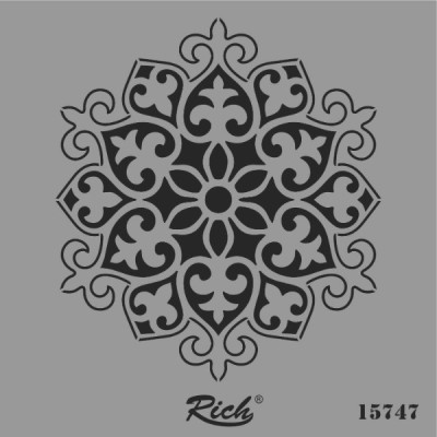 Rich Stencil Şablon 25x25cm 15747 Motif