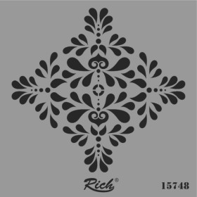 Rich Stencil Şablon 25x25cm 15748 Motif