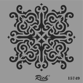 Rich Stencil Şablon 25x25cm 15749 Motif