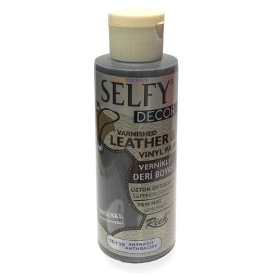 Rich Selfy Decor Vernikli Deri Boyası 120cc ANTRASİT