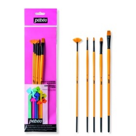 Pebeo 5'li Uzun Sap Fırça Seti 0-4-8-12 (SET-13)