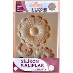 Smarta Silikon Kalıp 10x13cm - Papatya Set