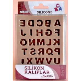 Smarta Silikon Kalıp 10x13cm - Harfler