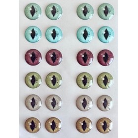 Smarta Reçine Gözler 8mm (12 çift)