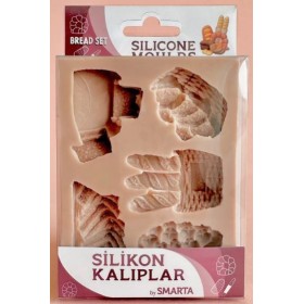 Smarta Silikon Kalıp 10x13cm - Ekmekler Seti Smarta Silikon Kalıp 10x13cm - Ekmekler Seti