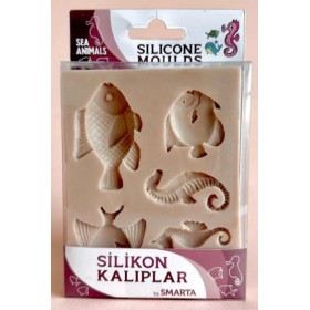 Smarta Silikon Kalıp 10x13cm - Denizatı ve Balıklar