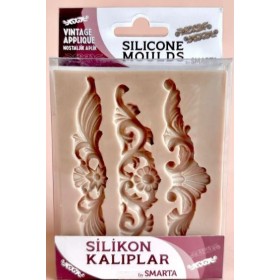 Smarta Silikon Kalıp 10x13cm - Vintage Aplik