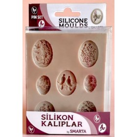 Smarta Silikon Kalıp 10x13cm - Takı Seti Pin Rozet