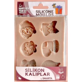 Smarta Silikon Kalıp 10x13cm - Yılbaşı Seti