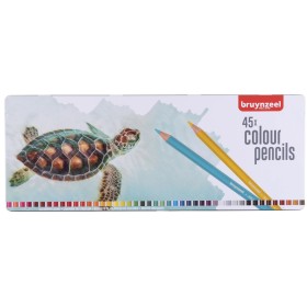 Bruynzeel Kuru Boya Kalemi Metal Kutu 45 Renk - Turtle Bruynzeel Kuru Boya Kalemi Metal Kutu 45 Renk - Turtle