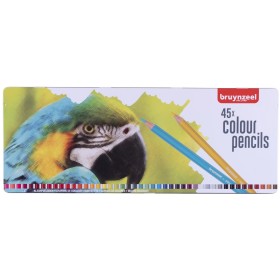 Bruynzeel Kuru Boya Kalemi Metal Kutu 45 Renk - Parrot Bruynzeel Kuru Boya Kalemi Metal Kutu 45 Renk - Parrot