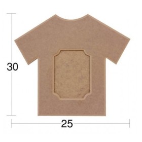 Tişört Resim Çerçeve  Ahşap Obje 30x25cm Tişört Resim Çerçeve  Ahşap Obje 30x25cm