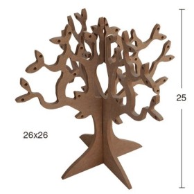 Takı Ağacı 25x25cm Ahşap Obje Takı Ağacı 25x25cm Ahşap Obje