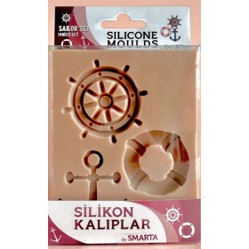 Smarta Silikon Kalıp 10x13cm - Denizci Seti