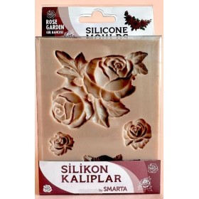 Smarta Silikon Kalıp 10x13cm - Gül Bahçesi