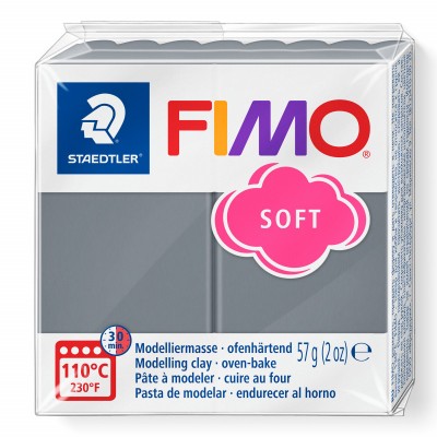 Staedtler Fimo Soft Polimer Kil T80 STORMY GRAY