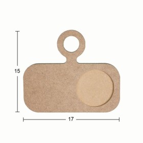 Dekoratif Sunum Tahtası 17x15cm Ahşap Obje Dekoratif Sunum Tahtası 17x15cm Ahşap Obje