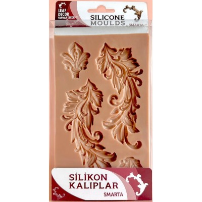 Smarta Silikon Kalıp 10x13cm - Yaprak Dekor