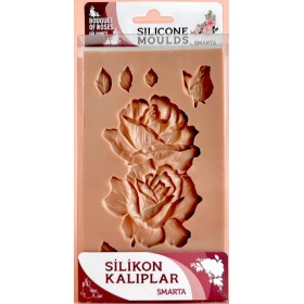 Smarta Silikon Kalıp 21x12cm - Gül Demeti