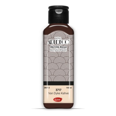 3717 Van Dyke Kahve Artdeco Yeni Formül Akrilik Boya 140 ml