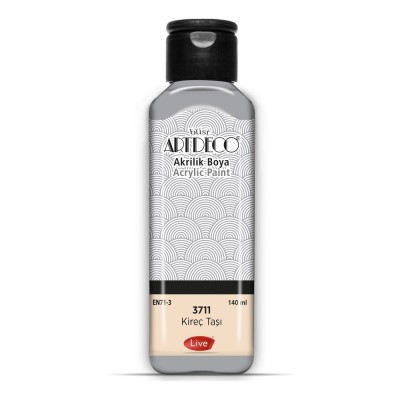 3711 Kireç Taşı Artdeco Yeni Formül Akrilik Boya 140 ml