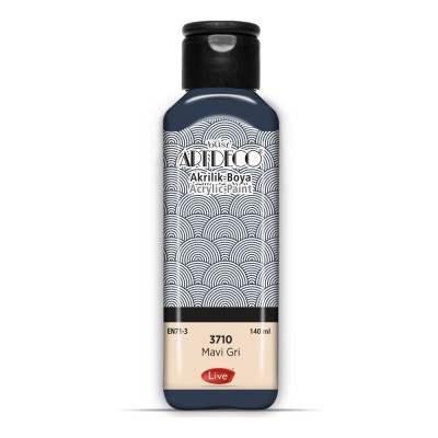 3710 Mavi Gri Artdeco Yeni Formül Akrilik Boya 140 ml