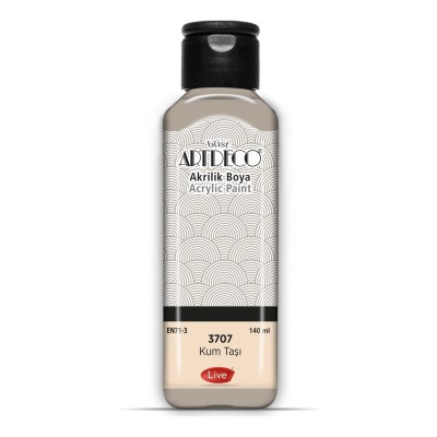 3707 Kum Taşı Artdeco Yeni Formül Akrilik Boya 140 ml