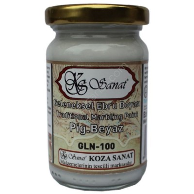 Koza Geleneksel Ebru Boyası 105cc. Pigment Beyaz