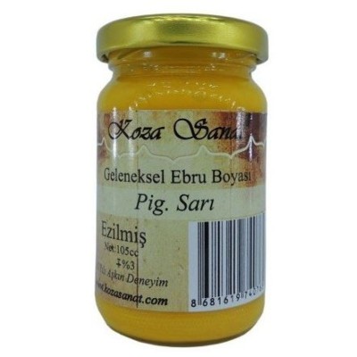 Koza Geleneksel Ebru Boyası 105cc. Pigment Sarı