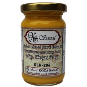 Koza Geleneksel Ebru Boyası 105cc. Pigment Koyu Sarı
