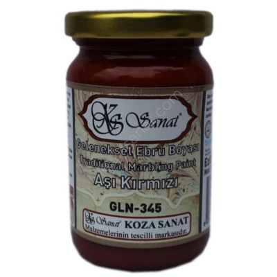 Koza Geleneksel Ebru Boyası 105cc. Aşı Kırmızı