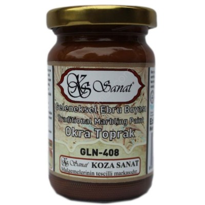 Koza Geleneksel Ebru Boyası 105cc. Okra Toprak