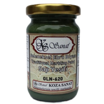 Koza Geleneksel Ebru Boyası 105cc. Sap Yeşili