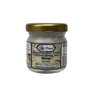 Koza Geleneksel Ebru Boyası 40cc. Pigment Gümüş