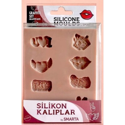 Smarta Silikon Kalıp 10x13cm - Grafitti Seti SK1013066
