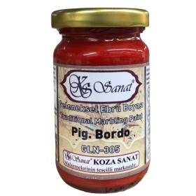 Koza Geleneksel Ebru Boyası 105cc. Pigment Bordo