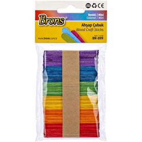 Brons Renkli Küçük Dondurma Çubuğu 6cm  (60 adt)