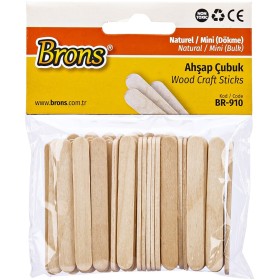 Brons Naturel Mini Dondurma Çubuğu 5,5cm  (60 adt)