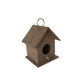 Metal Askılıklı Küçük Kuş Evi 11x11cm
