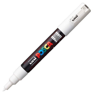 Uni Posca PC-1M Boyama Markörü 0.7 mm BEYAZ